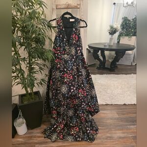 Alice+Olivia  Aveena sleeveless Floral high low dress size 10
